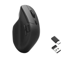 M6 Ergonomic Wireless Mouse - Black