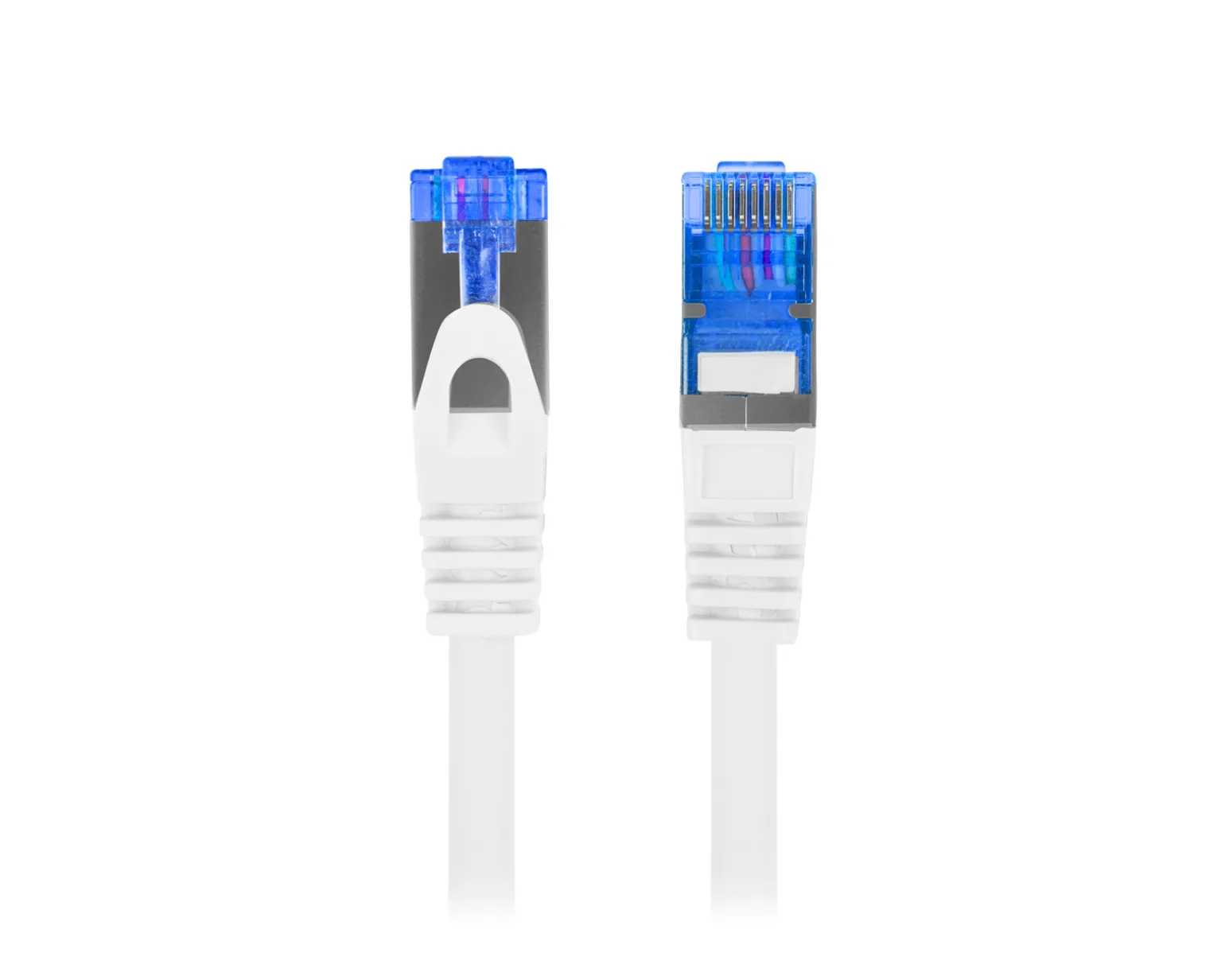 15 Meter Cat6A FTP LSZH CCA Network Cable White + Fluke Passed