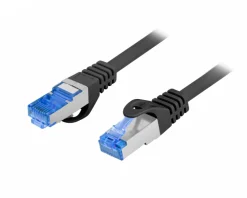 10 Meter Cat6A FTP LSZH CCA Patchcord Black + Fluke Passed