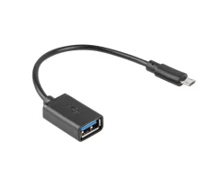 Micro USB (Male) to USB-A (Female) 2.0 15cm Adapter OTG