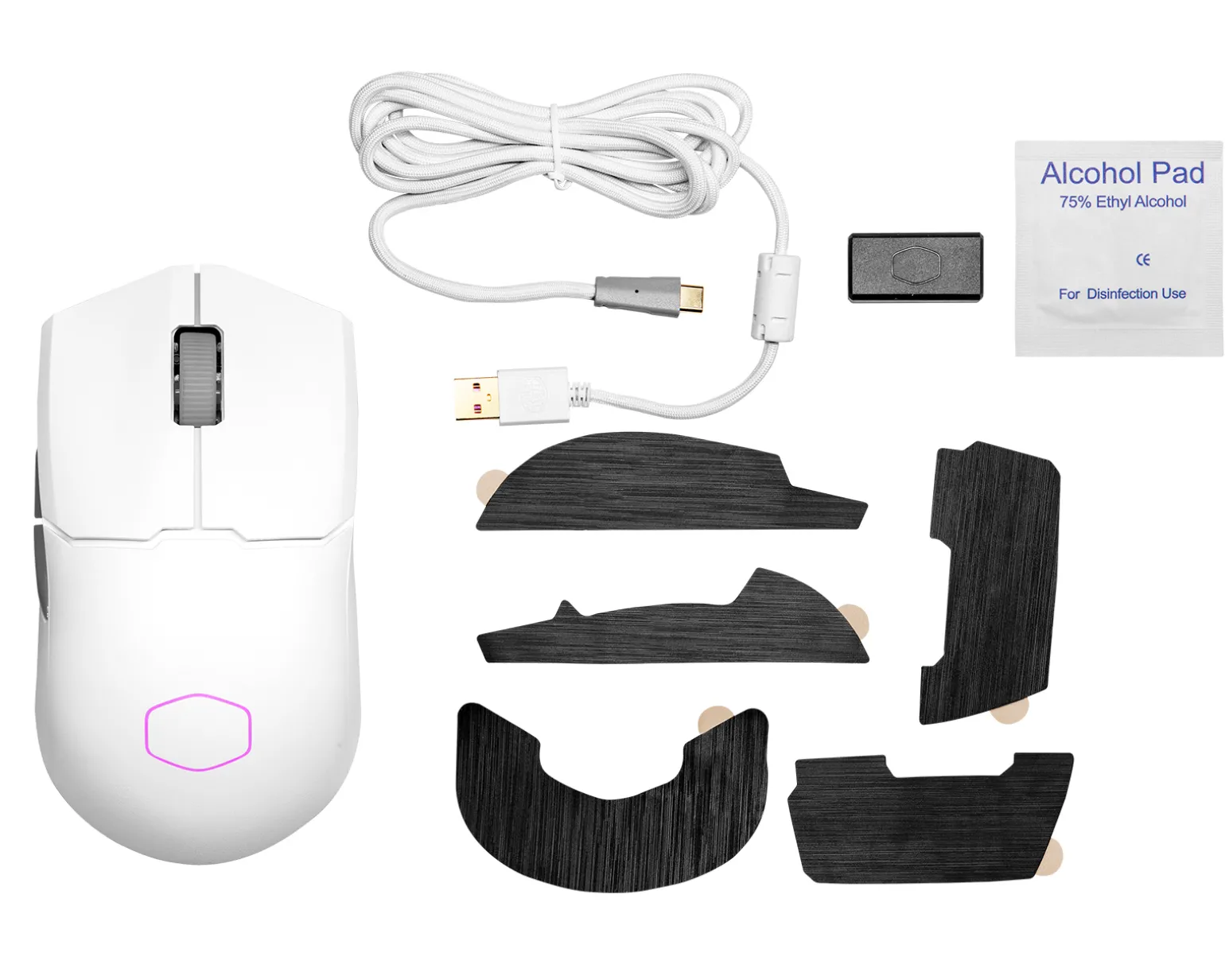 MM712 Hybrid Ultra Light RGB Wireless Gaming Mouse - White