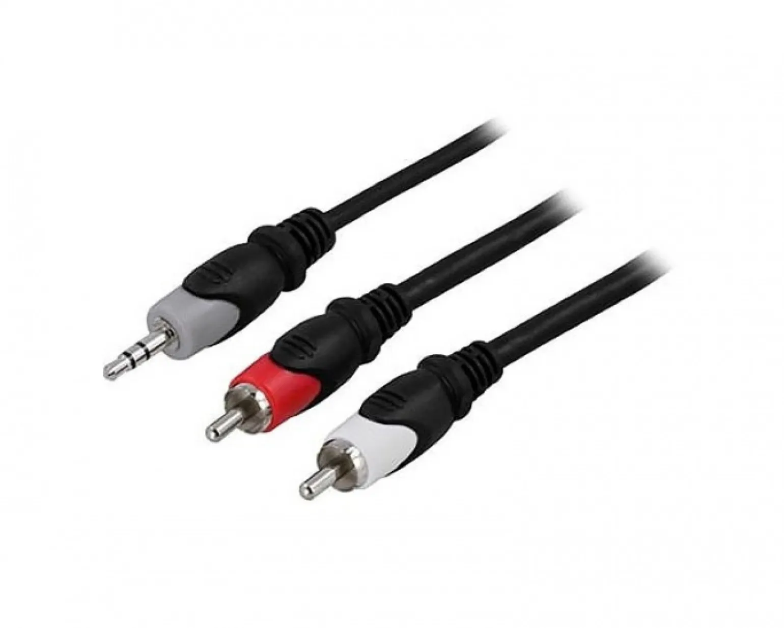3,5mm male - 2x RCA male 3m Black