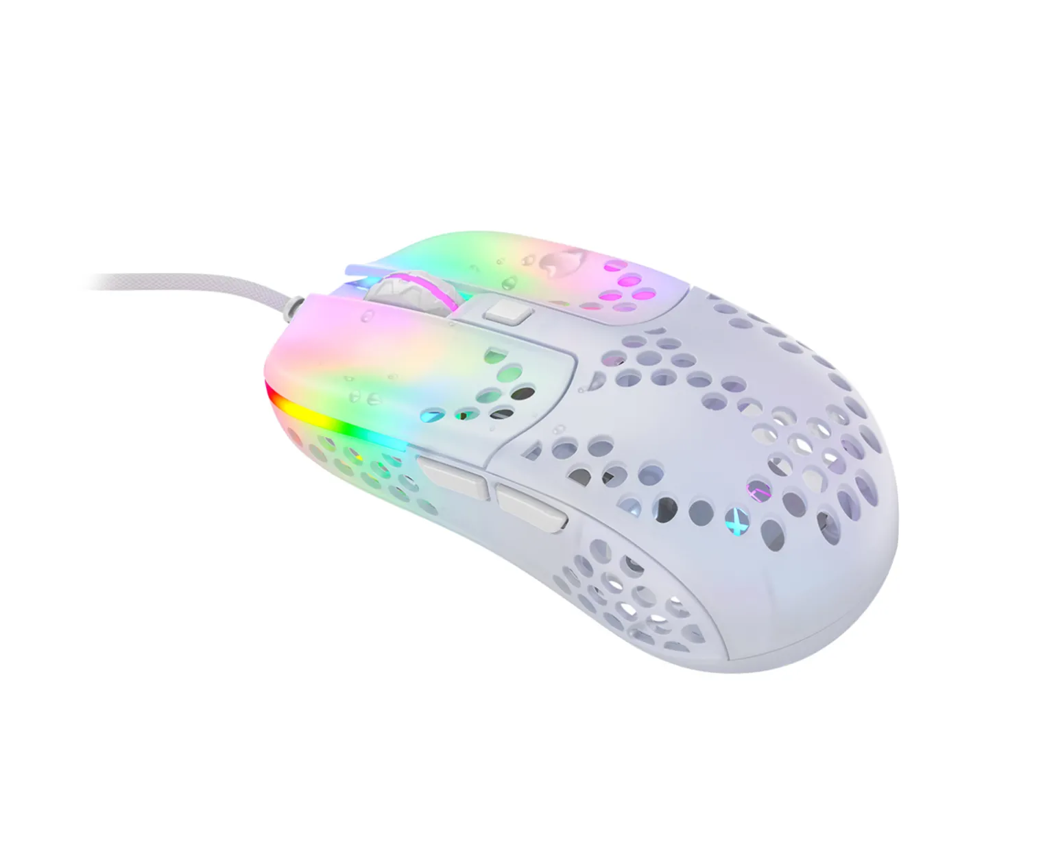 MZ1 RGB Zy''s Rail Gaming Mouse - White