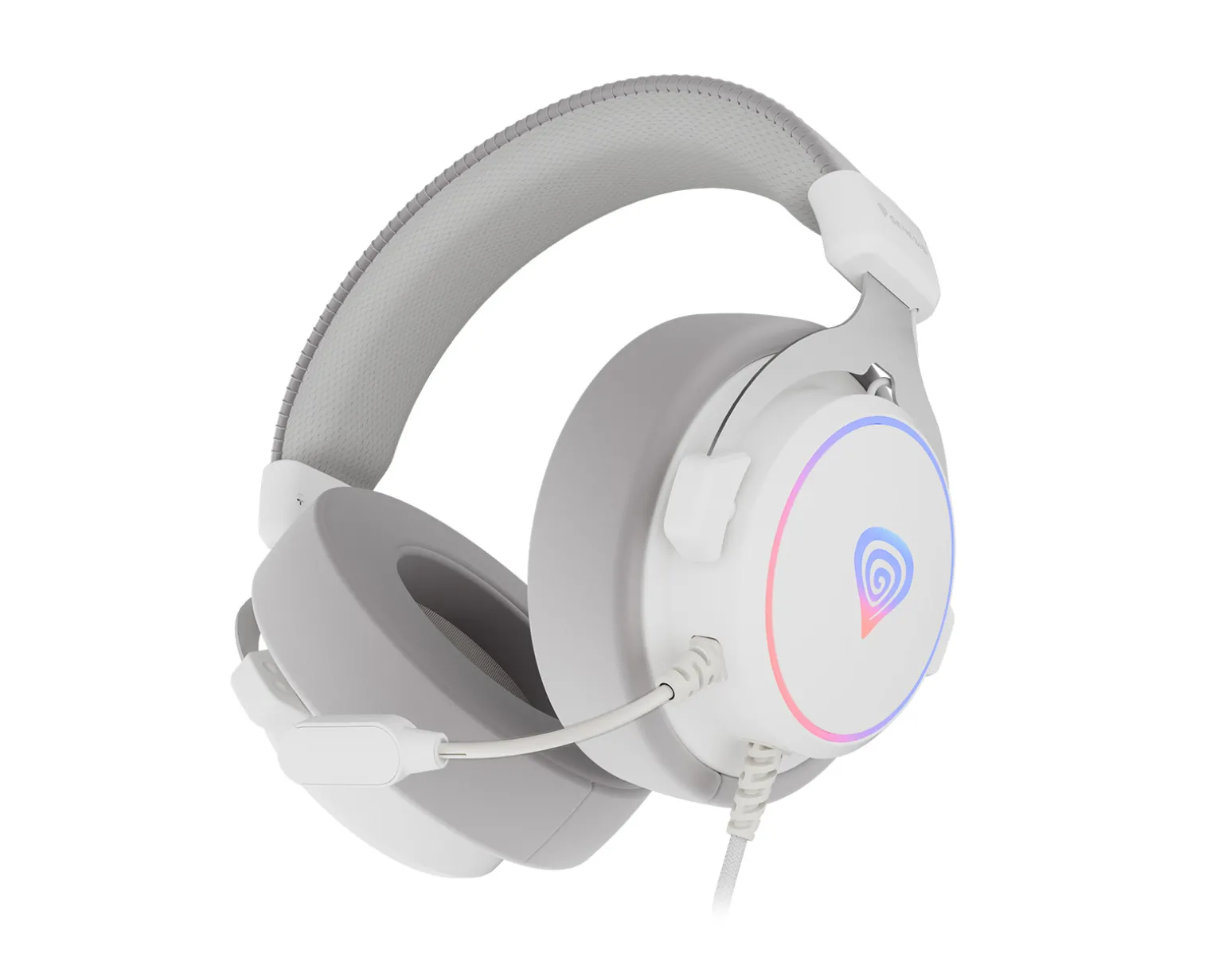 Neon 764 USB Gaming Headset RGB - White
