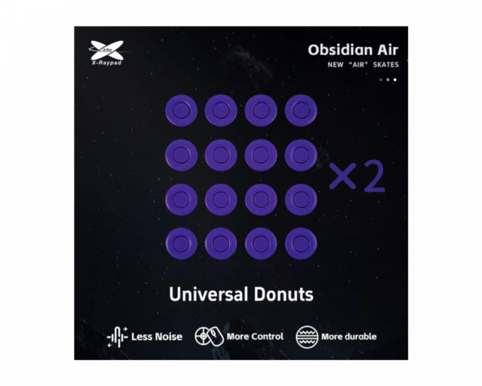 Obsidian Air Mouse Skates - Universal Donuts