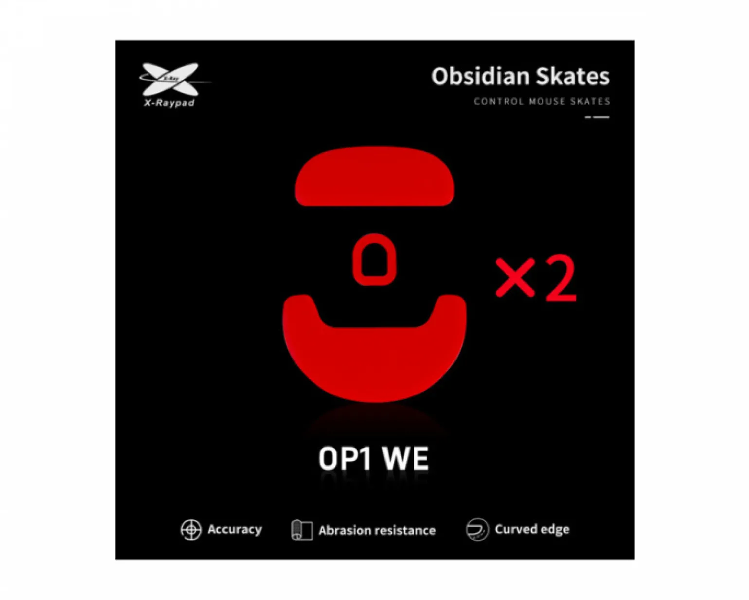 Obsidian Mouse Skates for Endgame Gear OP1 WE