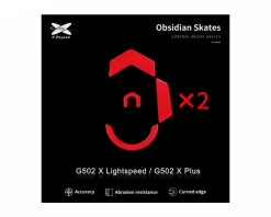Obsidian Mouse Skates for Logitech G502 X Lightspeed/G502 X PLUS