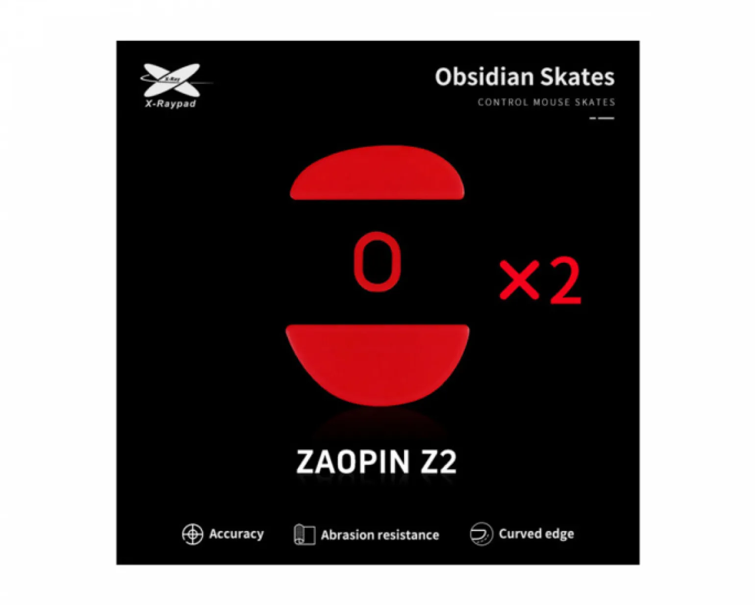 Obsidian Mouse Skates for Zaopin Z2