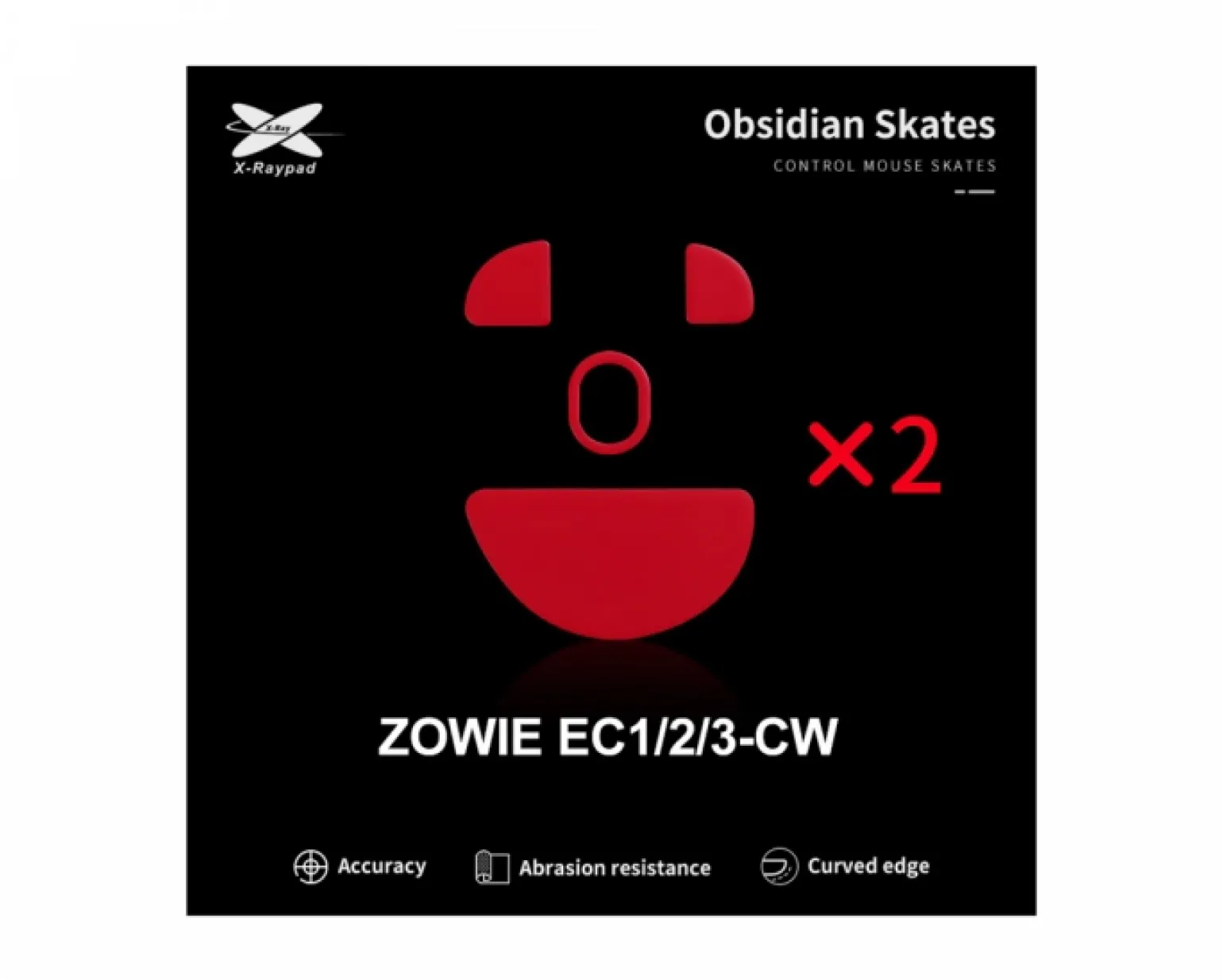 Obsidian Mouse Skates for Zowie EC-CW