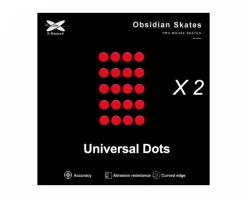 Obsidian Mouse Skates Universal 6.5mm Dots - 40pcs