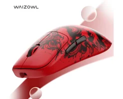 OGM Cloud 8K Wireless Gaming Mouse - Crimson Lion