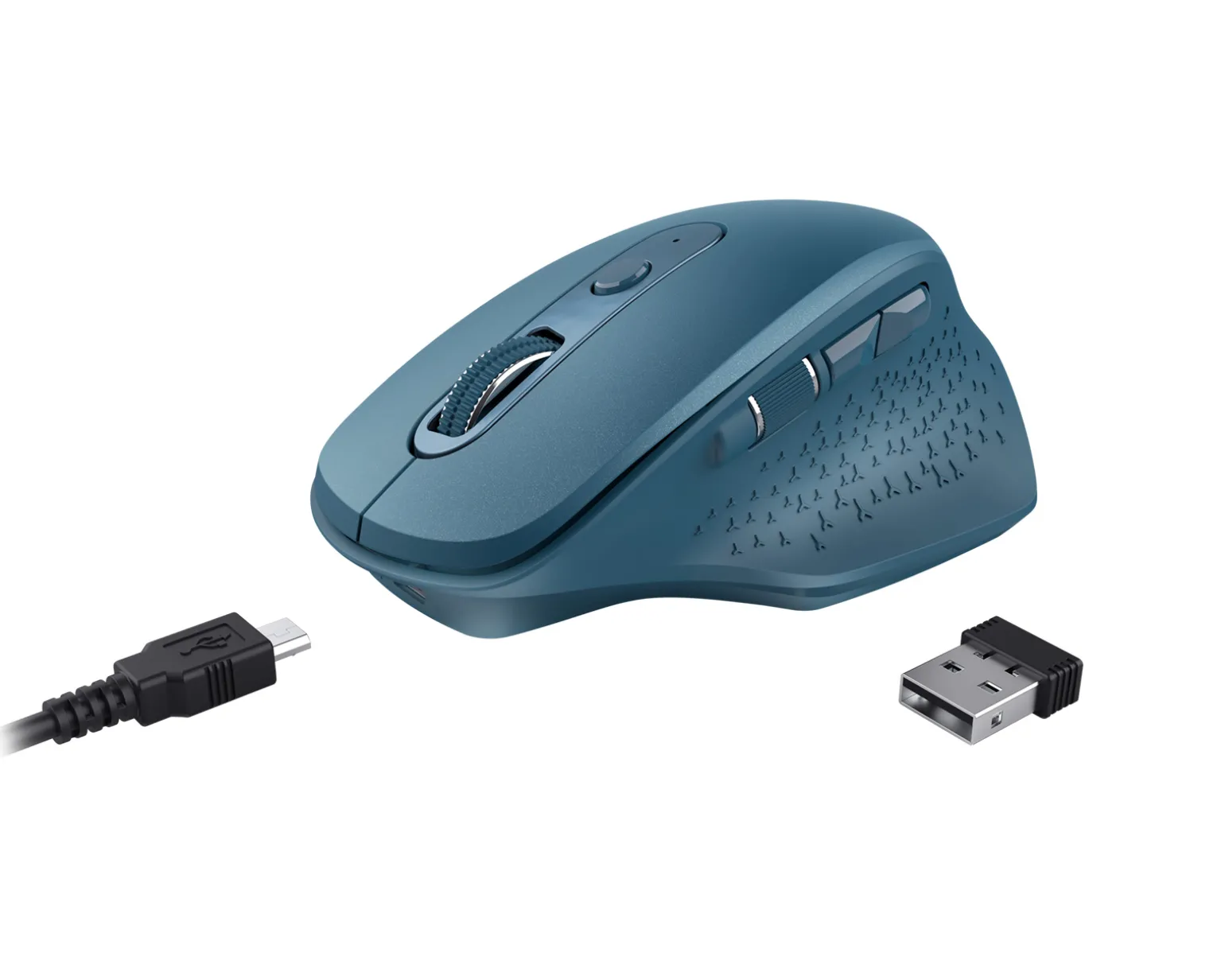 Ozaa Rechargeable Wireless Mouse - Blue