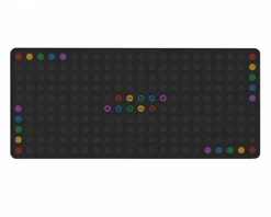 PBTfans Retro Dark Lights R2 - Bubble Deskmat 2XL