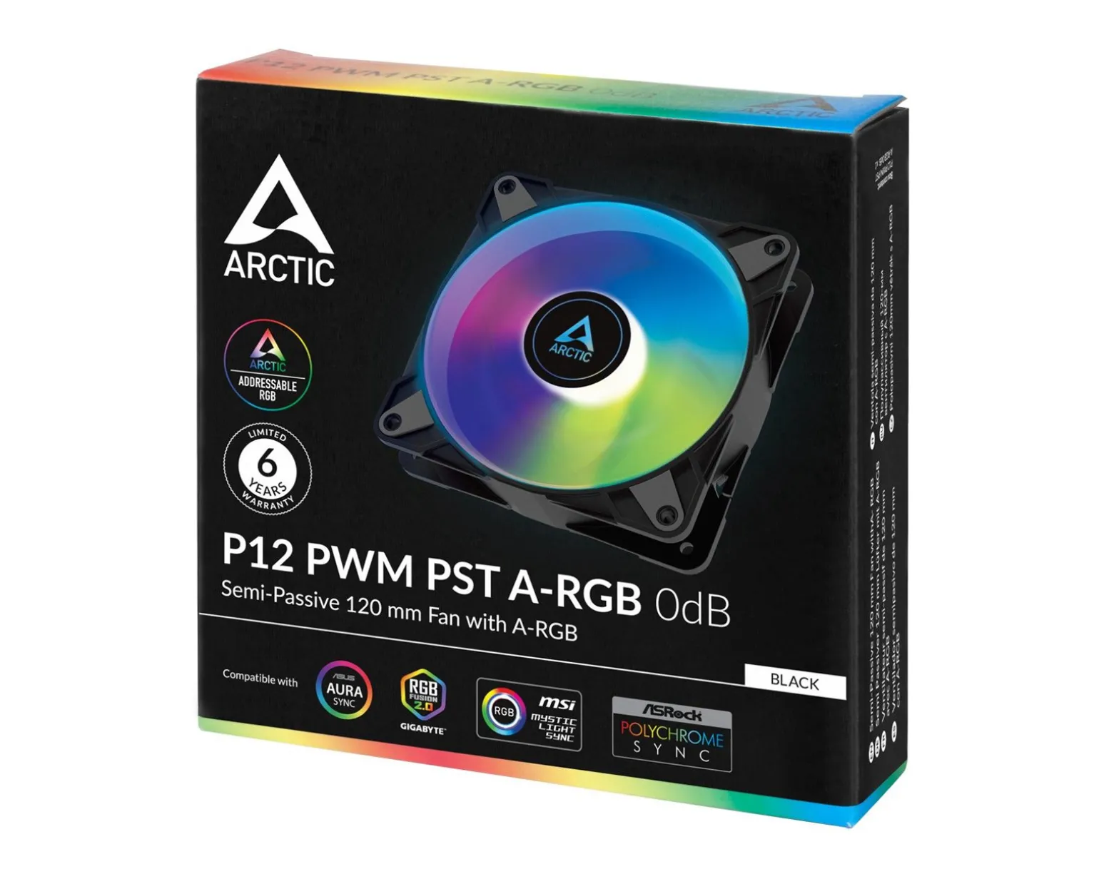 P12 120 mm A-RGB PWM Fan with Cable Splitter