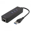 4 Ports USB 3.0 Gigabit Ethernet Lan Network Adapter Hub To 1000Mbps
