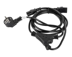Power Cable Split 2x C13 (2 meter) Black