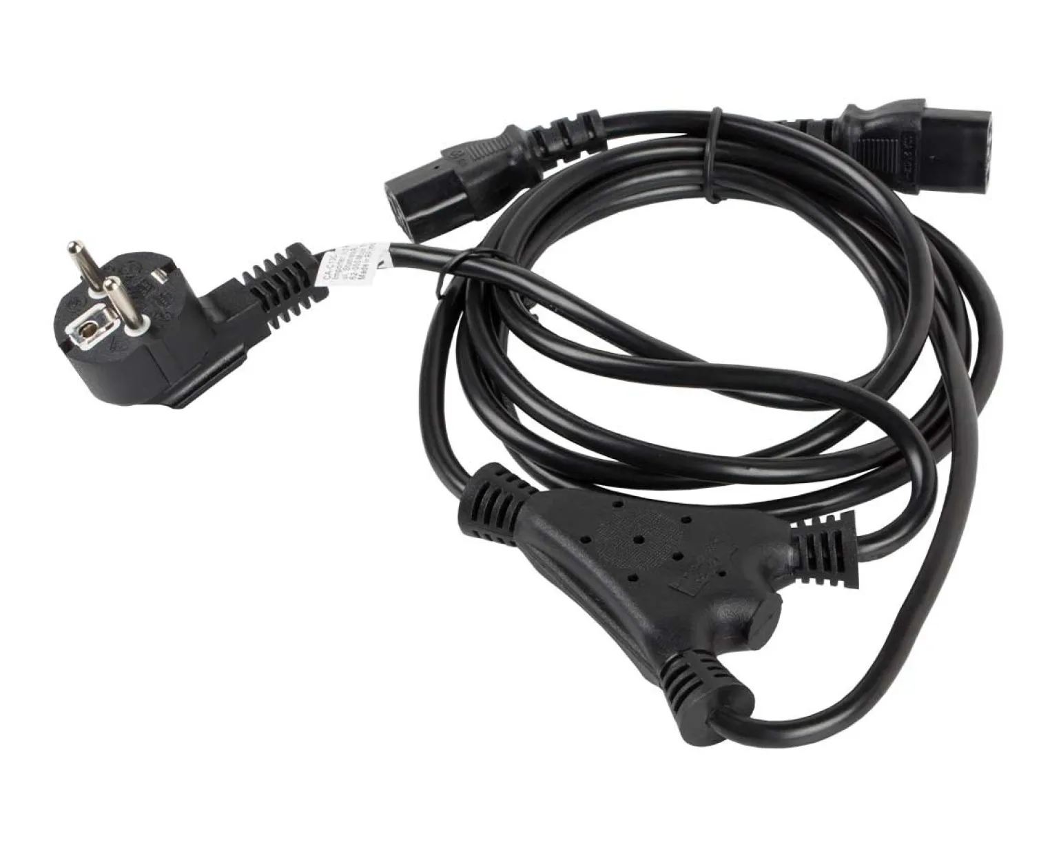 Power Cable Split 2x C13 (2 meter) Black
