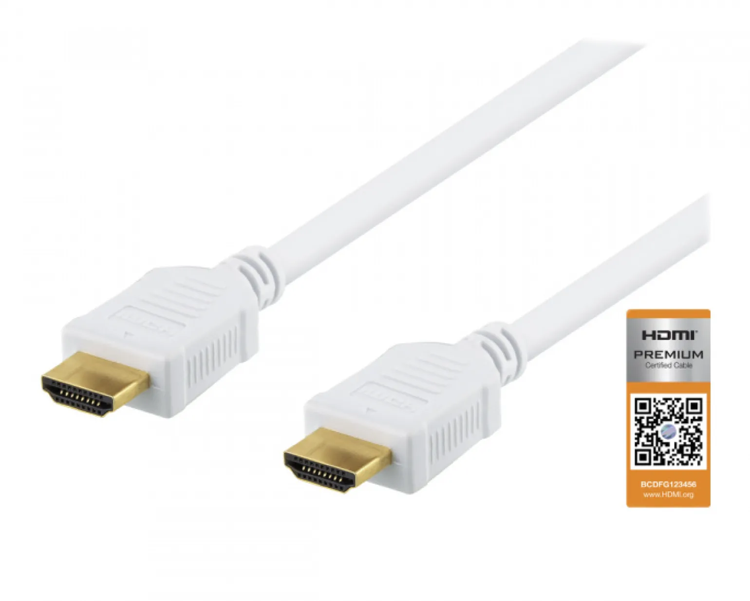 Premium HDMI 2.0 Cable, Ethernet, 4K, 2 Meter - White