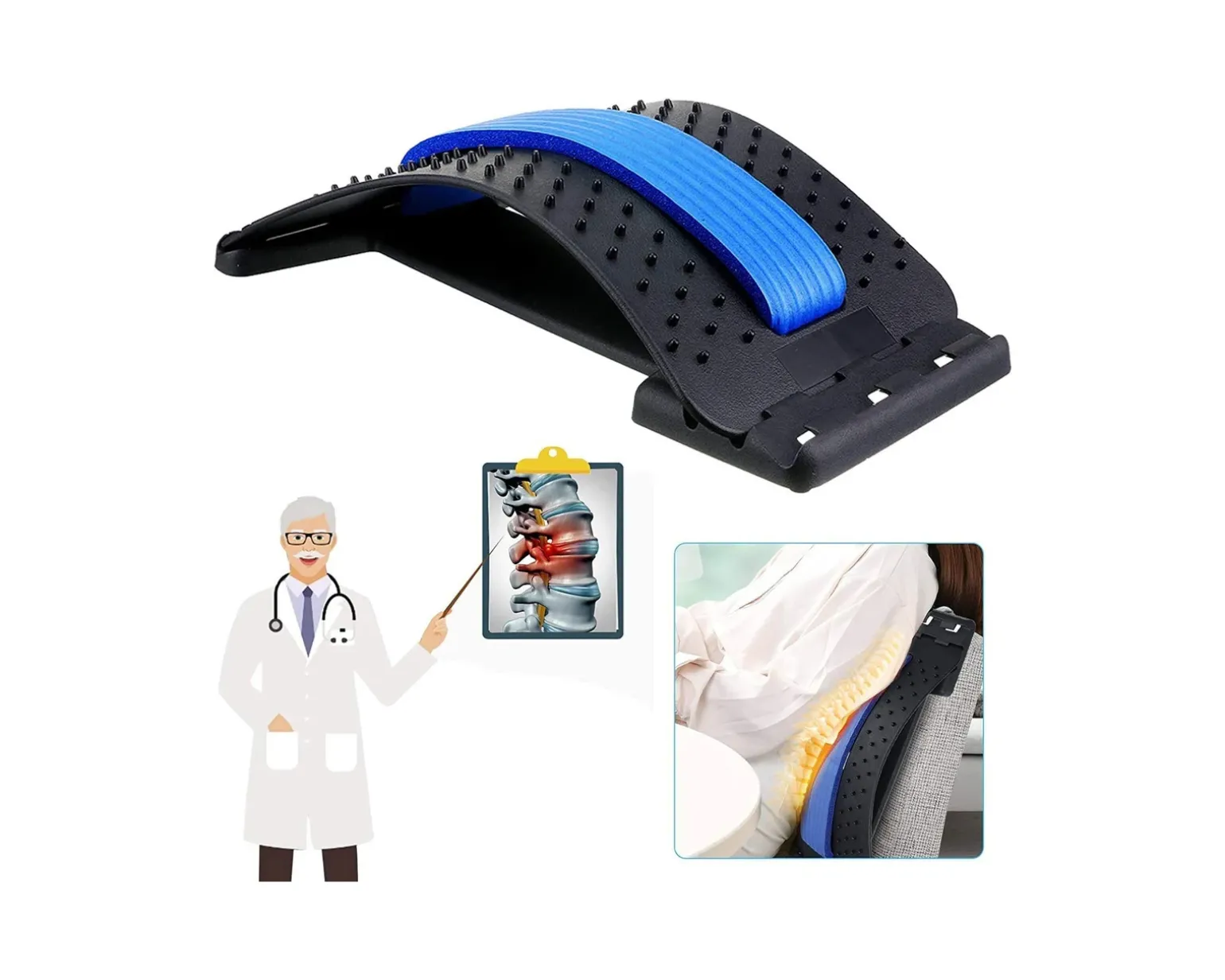 Pro Back Stretcher - Lumbar support & Back stretcher