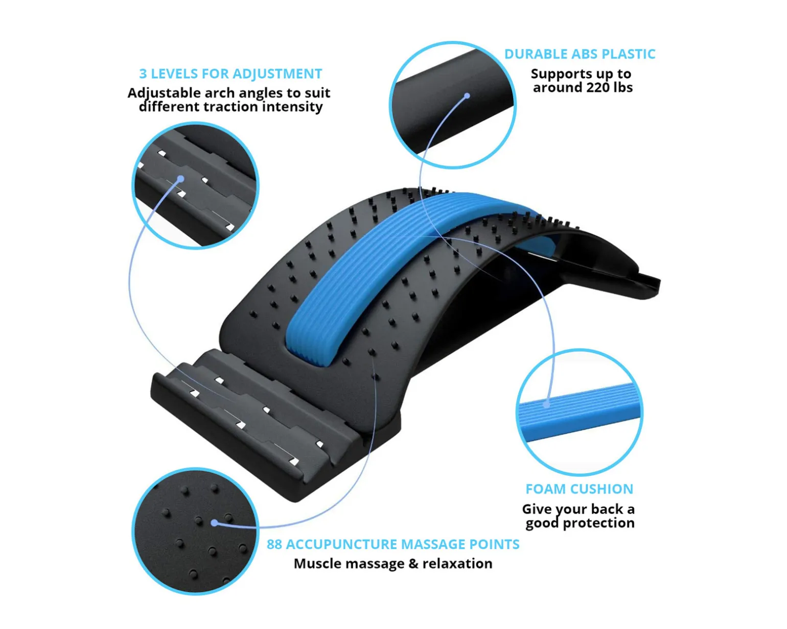 Pro Back Stretcher - Lumbar support & Back stretcher