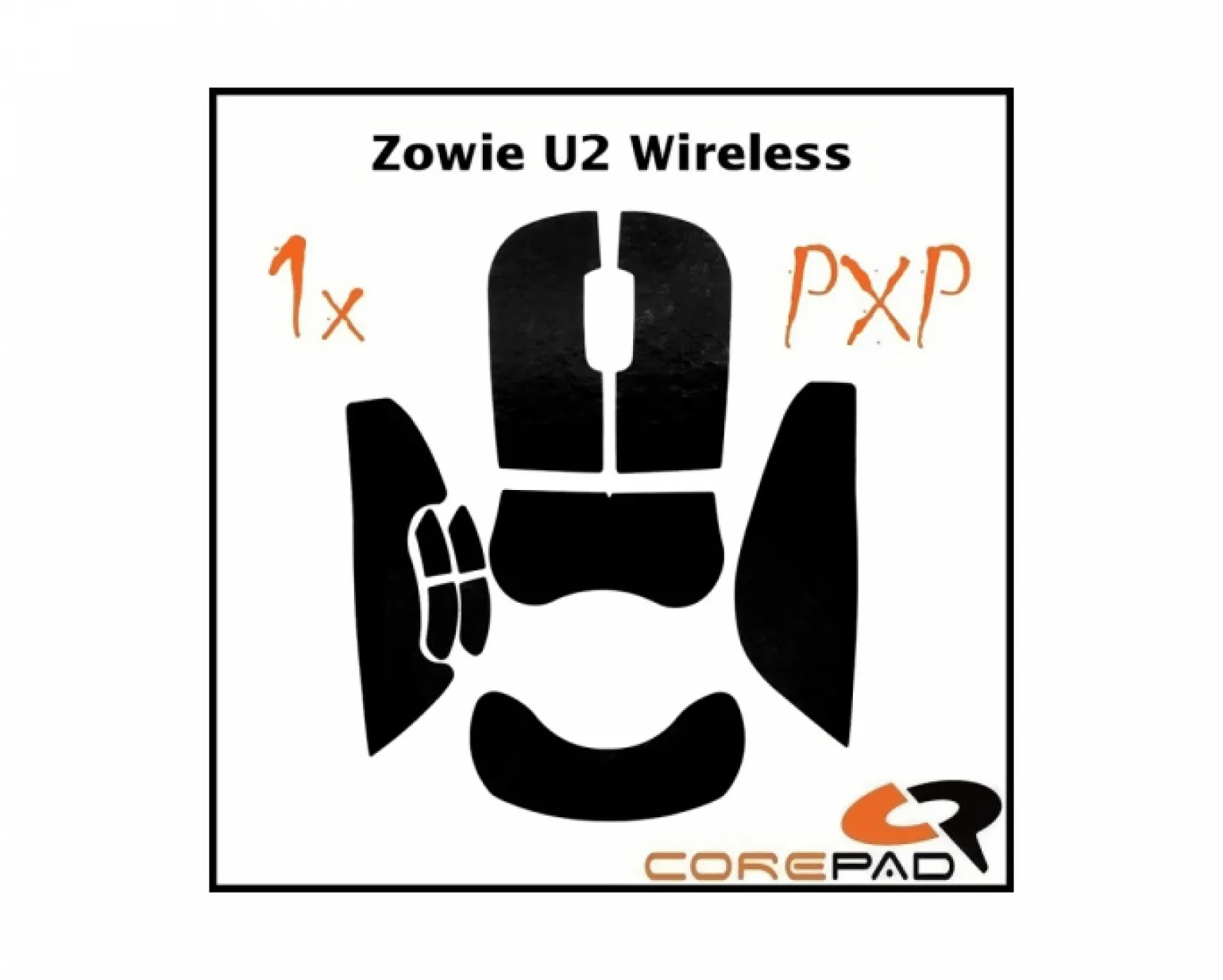 PXP Grips for ZOWIE U2 - Black