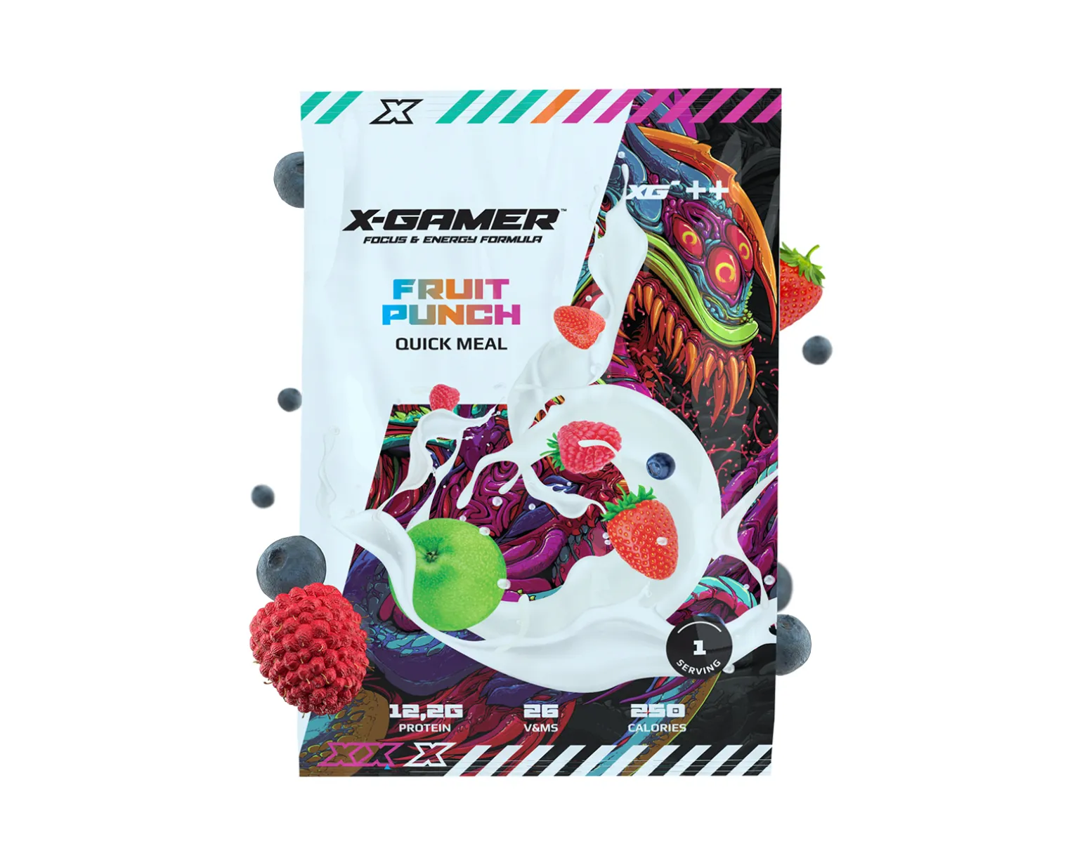 Quick Meal Pack - 3 Servings (210g) - Fruit Punch