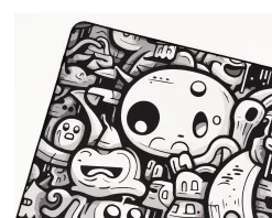 Rizz - Gaming Mousepad - M - Soft - Doodles - NachoCustomz Edition