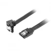 SATA 3 Angled Cable with Lock 6GB/S 50cm Black