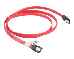 SATA 3 (6GB/S) 50cm Metal Clips - Red