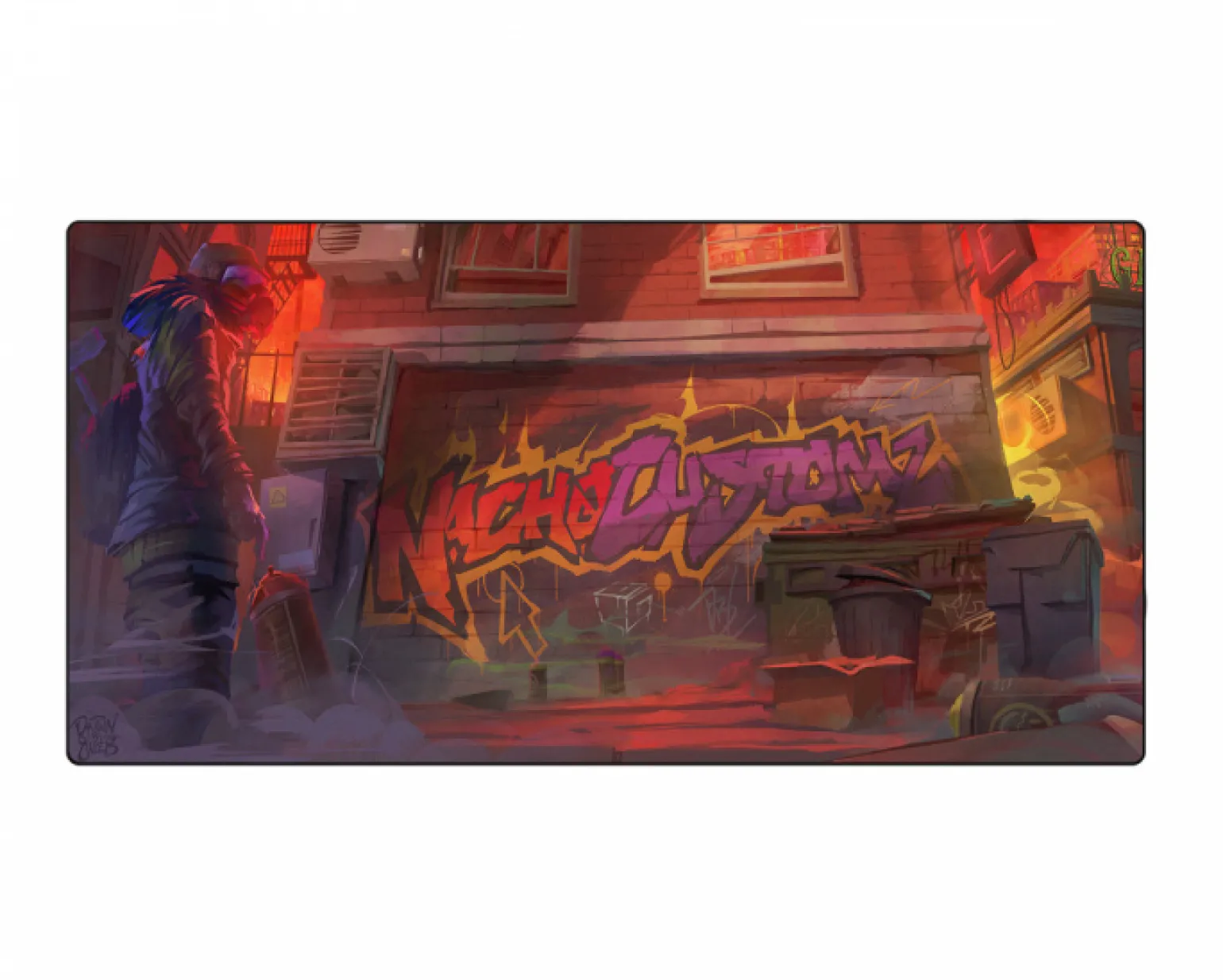 Saturn Gaming Mousepad - NachoCustomz Graffiti - XXL - Limited Edition