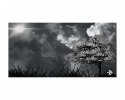 Saturn X Nacho Customs Gaming Mousepad - XXL - Monochrome Sakura