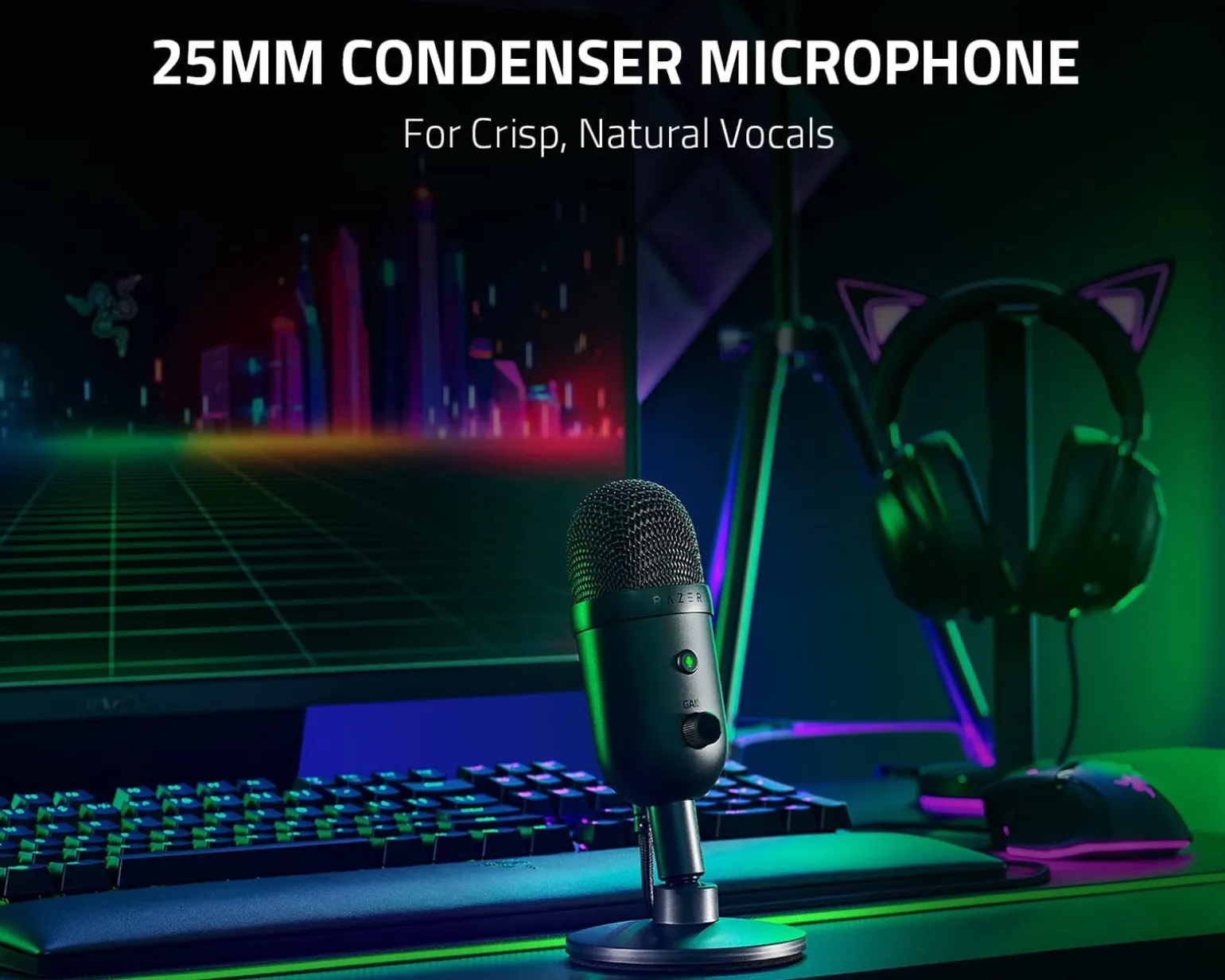 Seiren V2 X Microphone - Black