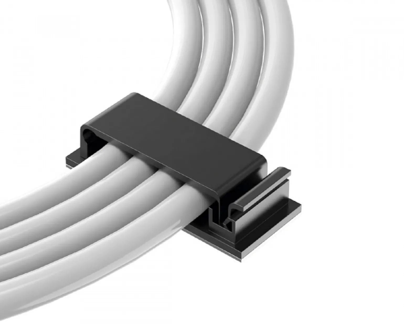 Self-adhesive Cable Holder - Black (40-pack)