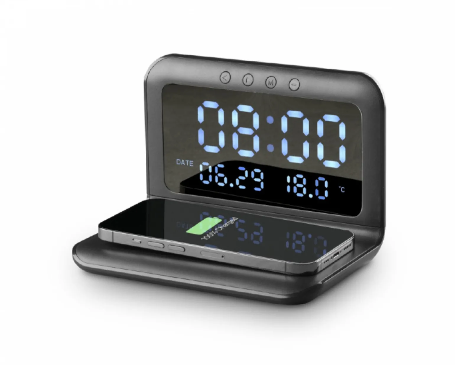 Smart Clock - Digital Alarm Clock with Wireless Charging