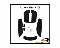 Soft Grips for Attack Shark X3 - Black