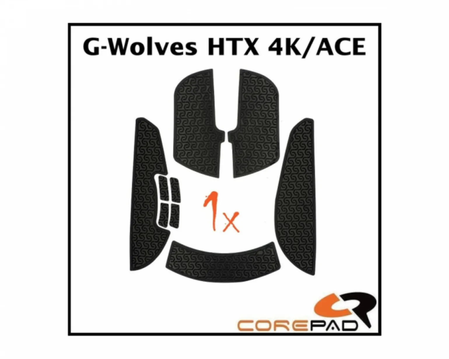 Soft Grips for G-Wolves HTX 4K/ACE - Black