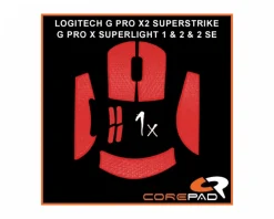 Soft Grips for Logitech G Pro X Superlight - Red