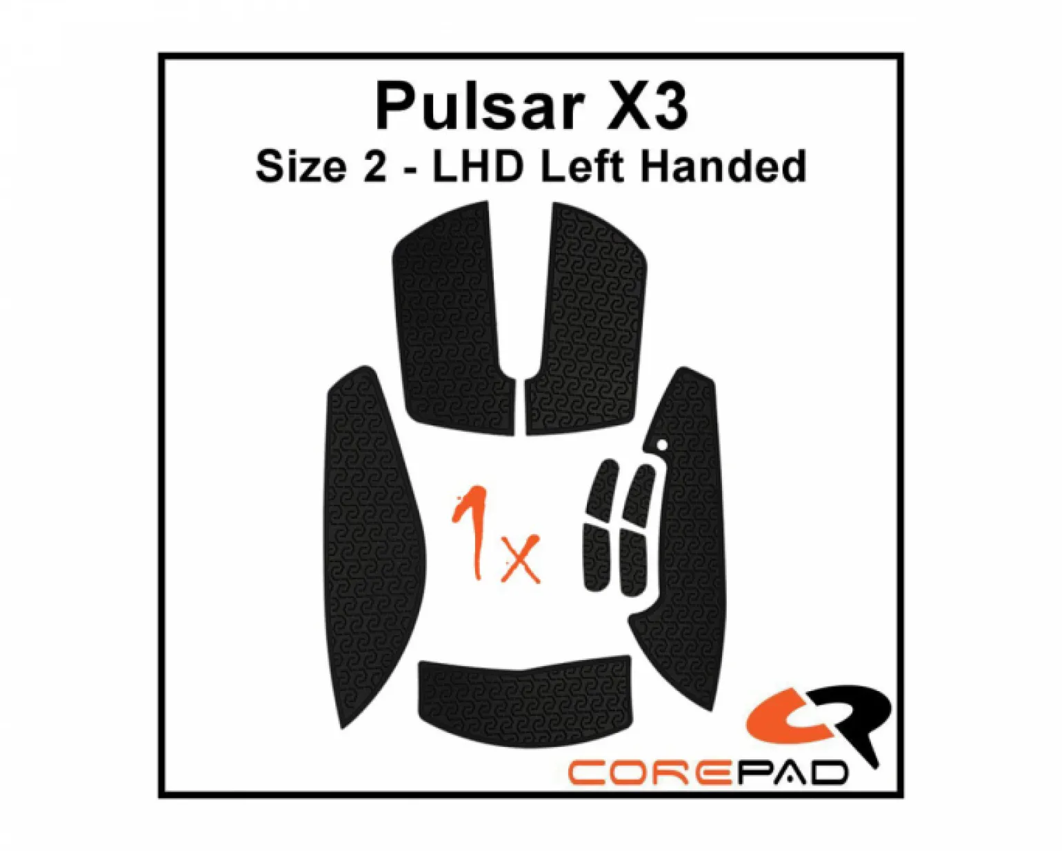 Soft Grips for Pulsar X3 LHD - Black