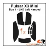 Soft Grips for Pulsar X3 Mini LHD - Black