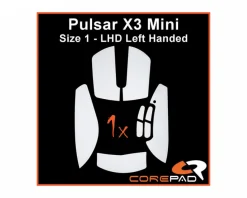 Soft Grips for Pulsar X3 Mini LHD - White