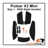 Soft Grips for Pulsar X3 Mini RHD - Black