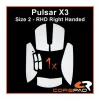 Soft Grips for Pulsar X3 RHD - White