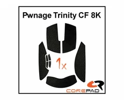Soft Grips for Pwnage Trinity CF 8K - Red