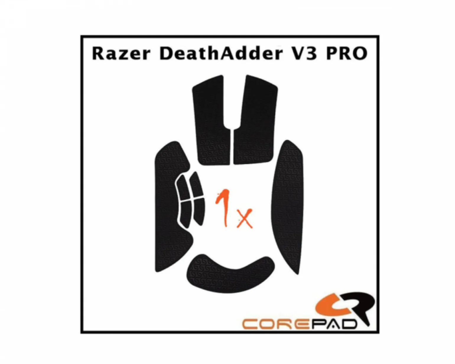 Soft Grips for Razer DeathAdder V3 PRO - Black