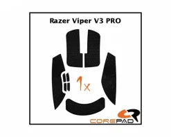 Soft Grips for Razer Viper V3 Pro - Black