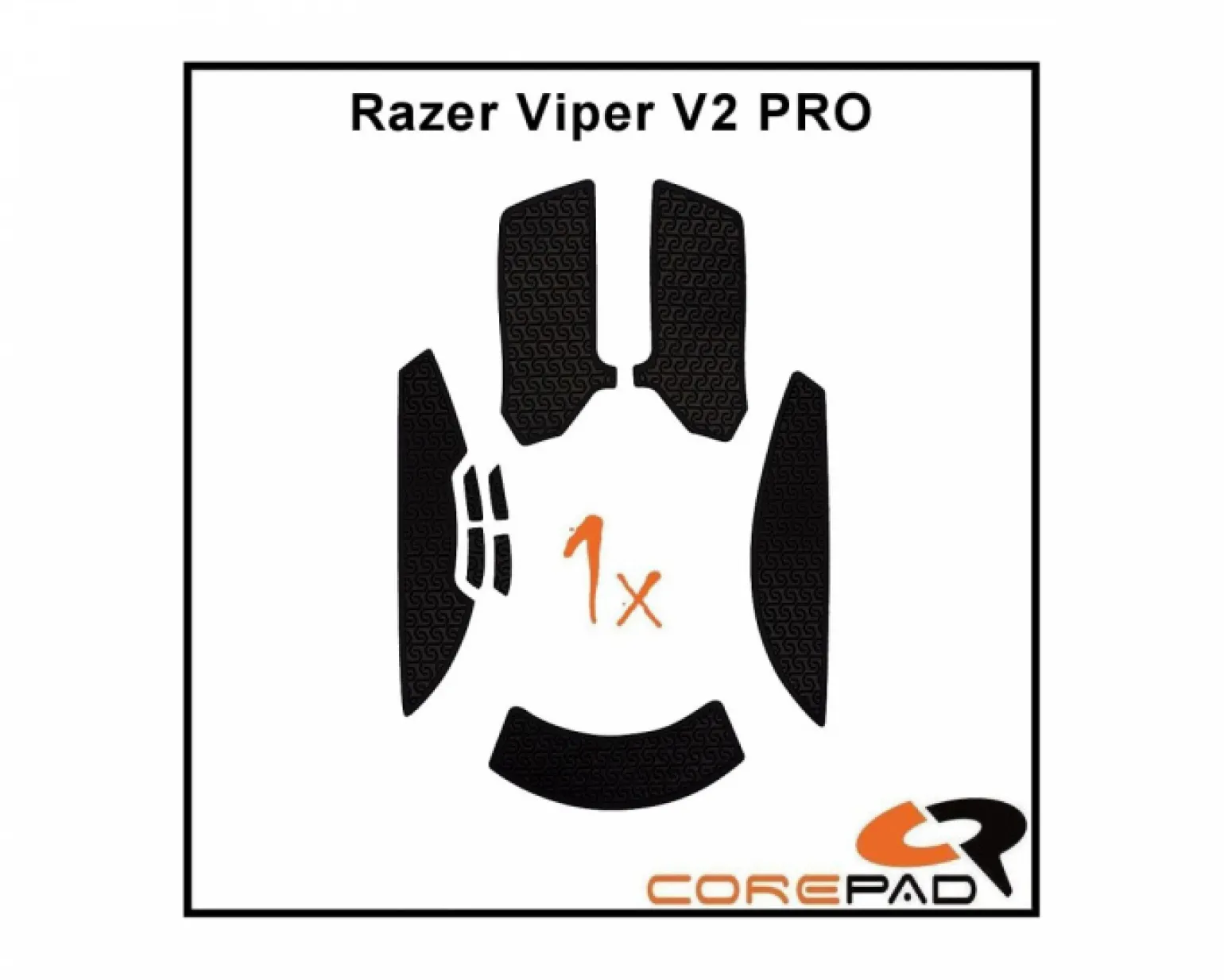 Soft Grips for Razer Viper V2 Pro Wireless - Black