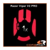 Soft Grips for Razer Viper V2 Pro Wireless - Red