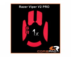 Soft Grips for Razer Viper V2 Pro Wireless - Red