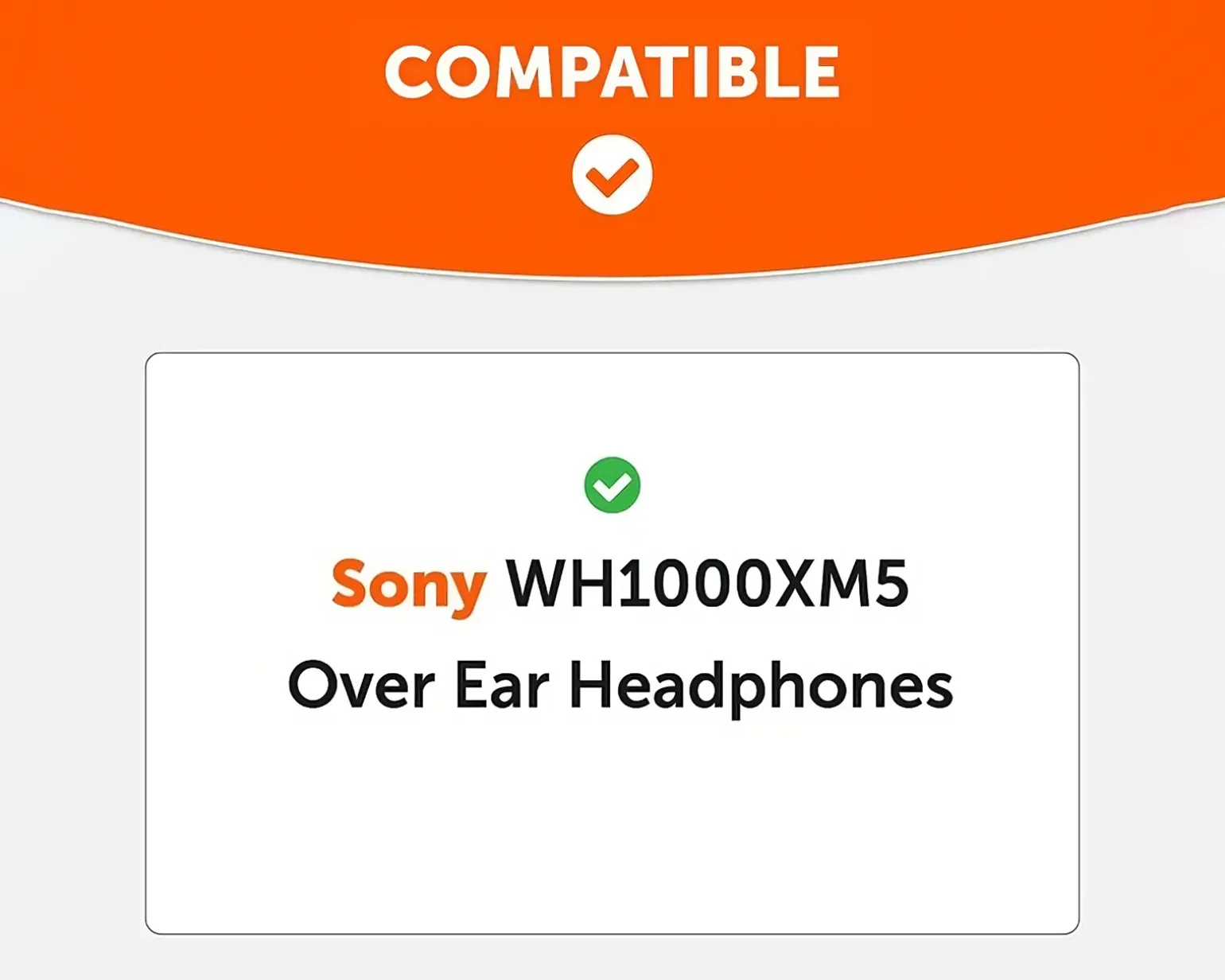 Sony XM5 Ear Cushions - PU Upgraded - Black
