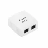 Surface Mount 2X RJ4 Cat6